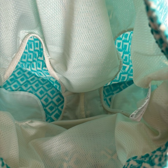 Psycho Bunny Boy Wave Blue White Honeycomb Graphic Print Swim Trunks 10/12 Logo - Picture 8 of 10